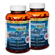 Natural Pharmaceuticals OmegaMarine™ Premium Opakowanie suplementu diety OmegaMarine™ Premium.