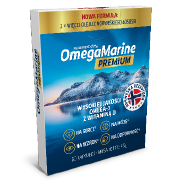 Natural Pharmaceuticals OmegaMarine™ Premium Opakowanie suplementu diety OmegaMarine™ Premium.